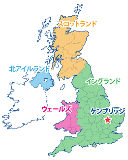 ケンブリッジの地図