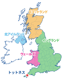 トットネスの地図